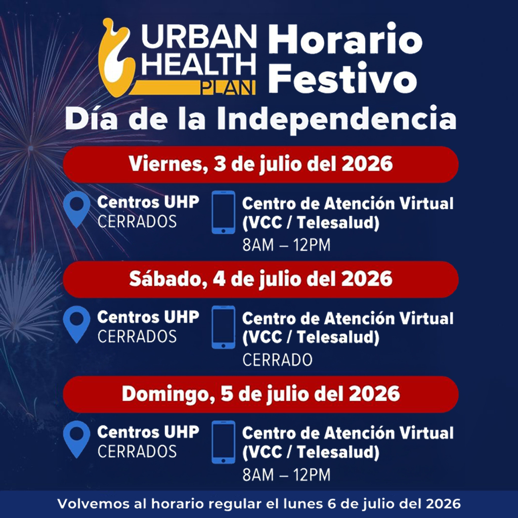 Calendario de días festivos de UHP el 4 de julio de 2026