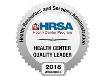 banner indicates UHP is a Health Center Quality Leader from the Health Resources and Services Administration