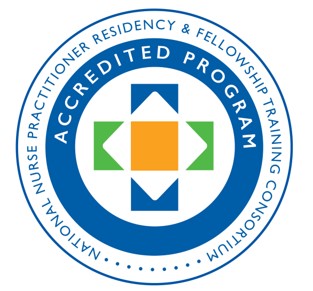 icon indicates the accreditation of the nurse practitioner and physician assistant residency program